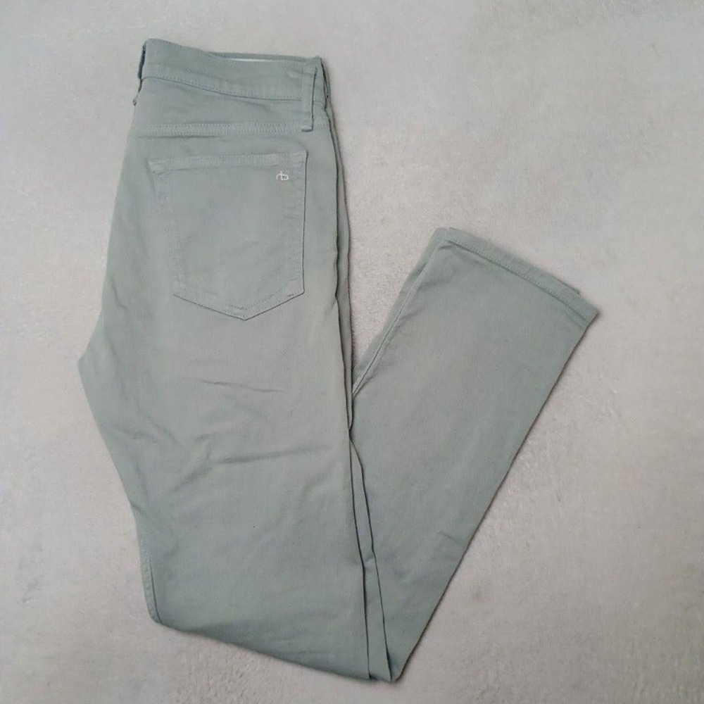 Rag & Bone Jeans Mens 30x32 Dusty Blue Slim Skinny Stretch 5-Pocket Cotton